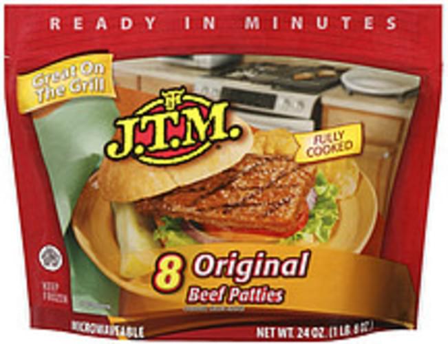 J.t.m. Original 8 Ct Beef Patties 24 oz, Nutrition Information Innit