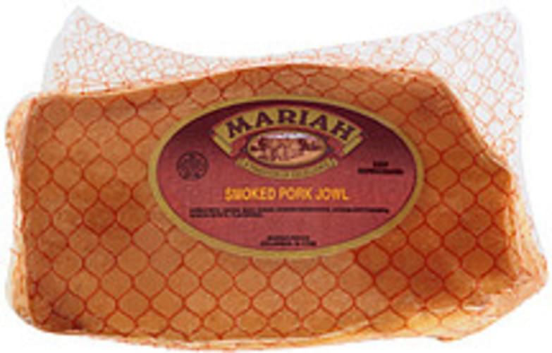 Kerns Foods Dist. Mariah Smoked Pork Jowl 1 pkg, Nutrition