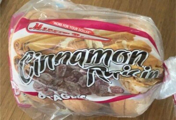 Market Basket Cinnamon Raisin Bagels 104 g, Nutrition Information Innit
