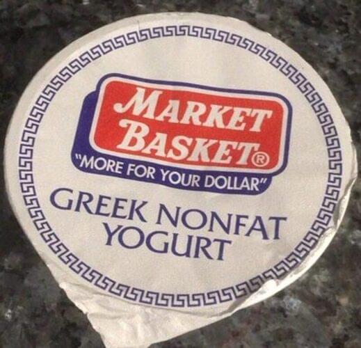 Market Basket Plain Greek Nonfat Yogurt 150 g, Nutrition Information Innit