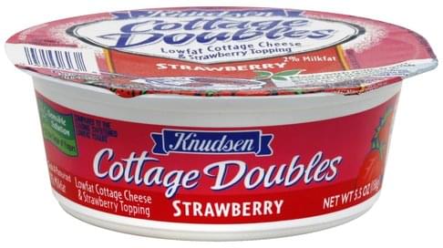 Knudsen Lowfat Strawberry Topping Cottage Cheese 5 5 Oz