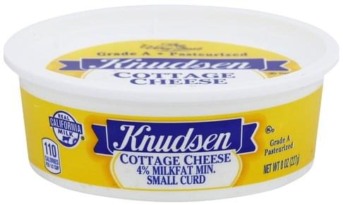 Knudsen Small Curd 4 Milkfat Min Cottage Cheese 8 Oz