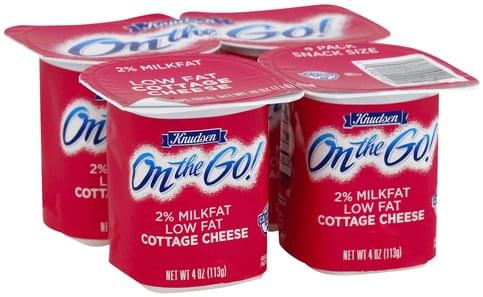 Knudsen Low Fat 2 Milk Fat Cottage Cheese 4 Ea Nutrition