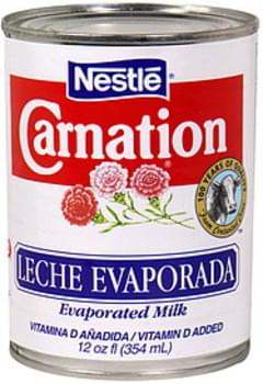 Carnation Evaporated Milk - 12 oz, Nutrition Information ...