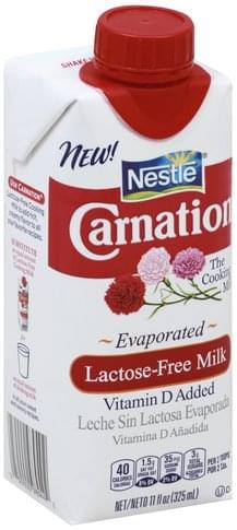 Carnation Lactose-Free, Evaporated Milk - 11 oz, Nutrition Information | Innit Carnation Lactose-Free, Evaporated Milk - 11 oz, Nutrition Information | Innit