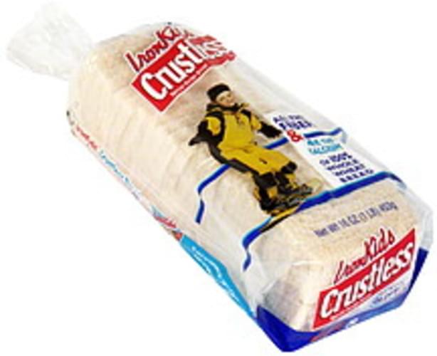 IronKids Crustless Special Recipe Bread 16 oz, Nutrition Information