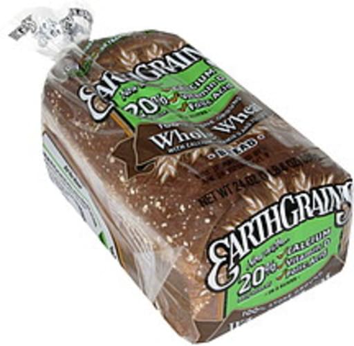 Earthgrains 100 Stone Ground Whole Wheat Bread 24 oz, Nutrition Information Innit