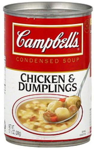 Campbells Condensed, Chicken & Dumplings Soup - 10.5 oz, Nutrition ...