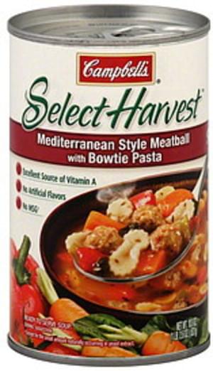Campbells Mediterranean Style Meatball with Bowtie Pasta Soup - 18.6 oz ...