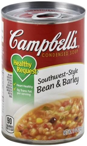 Campbells Bean & Barley, Southwest-Style Condensed Soup - 11 oz ...