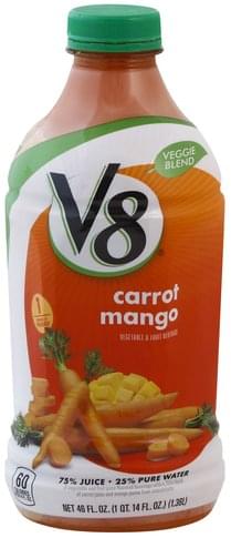 V8 Carrot Mango Vegetable & Fruit Beverage - 46 oz