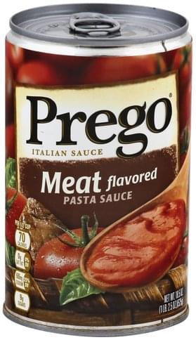 Prego Meat Flavored Italian Pasta Sauce 18 5 Oz Nutrition Information Innit