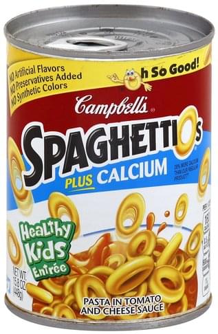 SpaghettiOs Plus Calcium Pasta - 15.8 oz