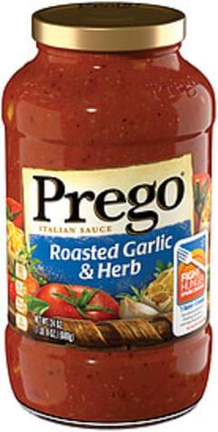 Prego Roasted Garlic Herb Italian Sauce 24 Oz Nutrition Information Innit
