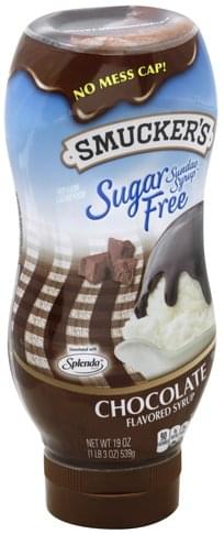 Smuckers Chocolate Sugar Free Flavored Syrup 19 oz Nutrition Smuckers Chocolate Sugar Free Flavored Syrup 19 oz Nutrition