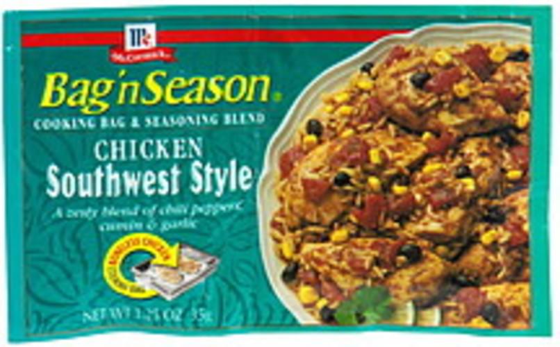 McCormick Southwest Style Chicken Cooking Bag & Seasoning Blend 1.25