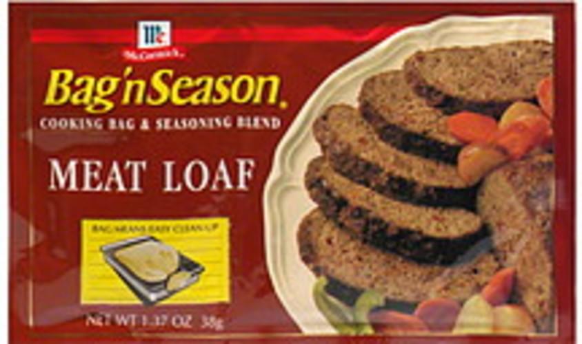 McCormick Meat Loaf Cooking Bag & Seasoning Blend 1.37 oz, Nutrition