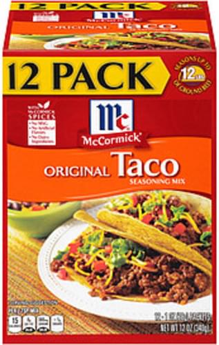 Mccormick taco seasoning carbs