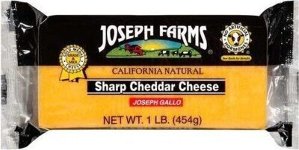 Joseph Farms Cheese Sharp Cheddar 1 lb, Nutrition Information Innit