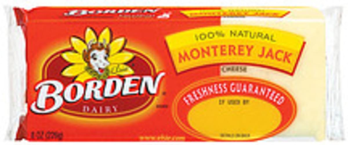 Borden Monterey Jack Cheese 8 oz, Nutrition Information Innit