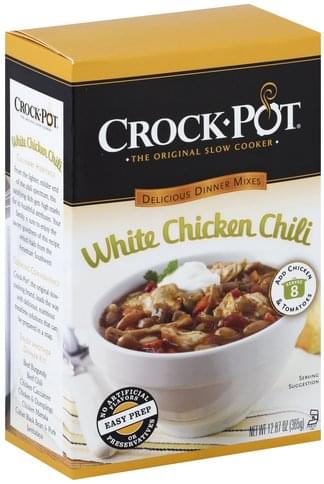 Crock Pot White Chicken Chili Delicious Dinners Mix 12 87 oz 