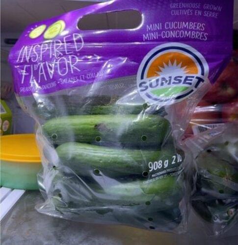 Sunset Mini Cucumbers 85 G Nutrition Information Innit