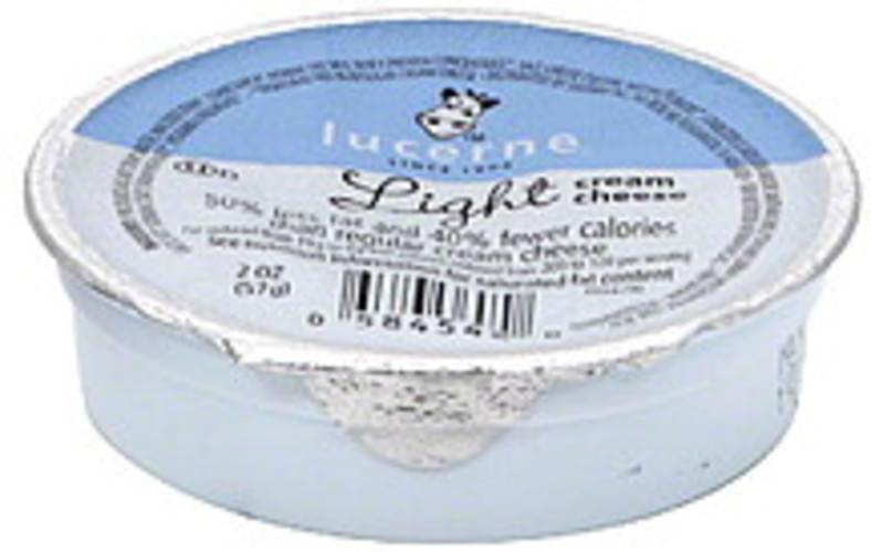 Lucerne Light Cream Cheese Spread 2 oz, Nutrition Information Innit