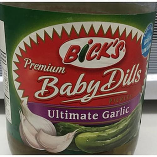 Bick's Ultimate Garlic Premium Baby Dills Pickles 30 g, Nutrition
