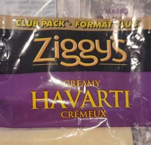 Ziggy's Creamy Havarti 21 g, Nutrition Information Innit