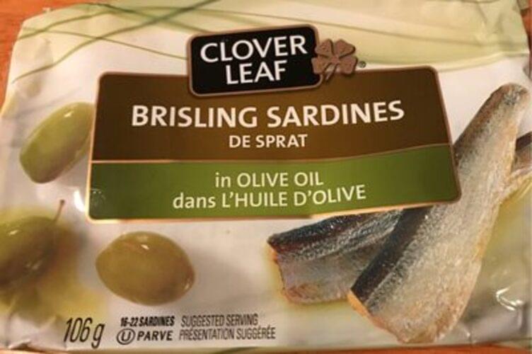 Clover Leaf Brisling Sardines 80 g, Nutrition Information Innit