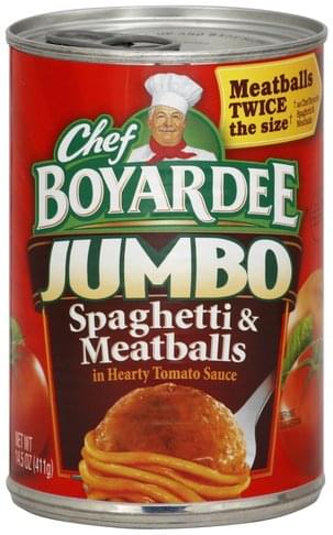 Chef Boyardee Spaghetti Meatballs 14 5 Oz Nutrition Information Innit