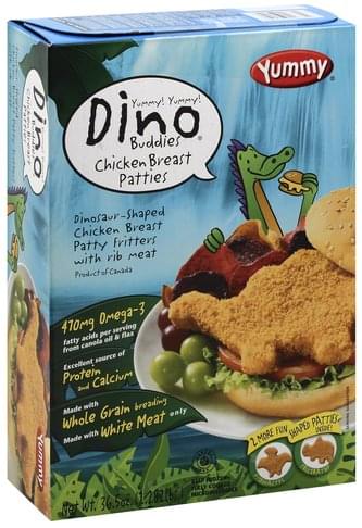 Yummy Dino Buddies Chicken Breast Patties - 36.5 oz
