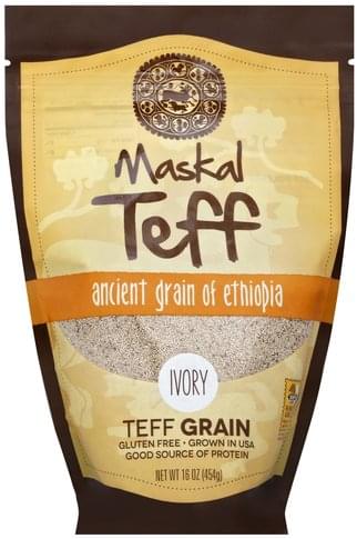 Maskal Teff Ancient Grain of Ethiopia, Ivory Teff Grain - 16 oz