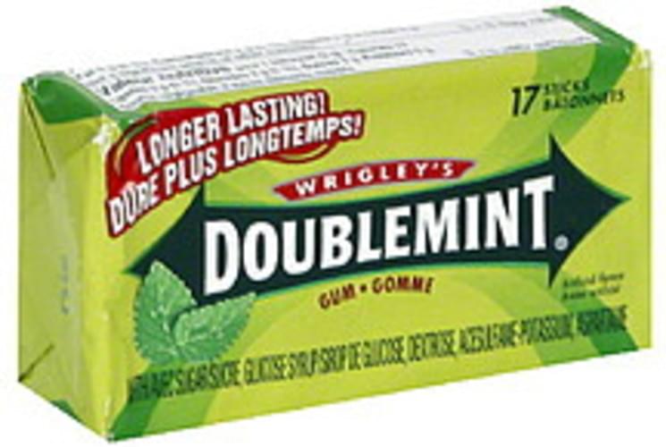 Doublemint Gum 17 ea, Nutrition Information Innit
