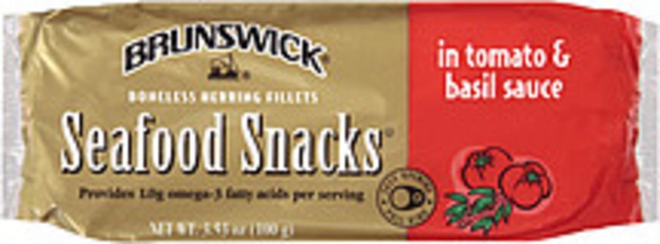 Brunswick Boneless Herring Fillets In Tomato & Basil Sauce Seafood