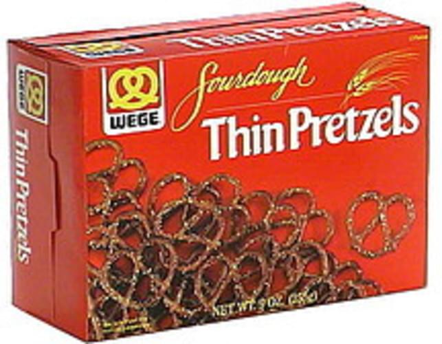 Wege Sourdough Thin Pretzels 9 oz, Nutrition Information Innit