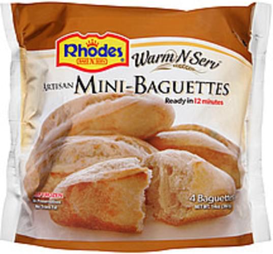Warm-N-Serv Artisan 4 Ct Mini-Baguettes - 14 oz
