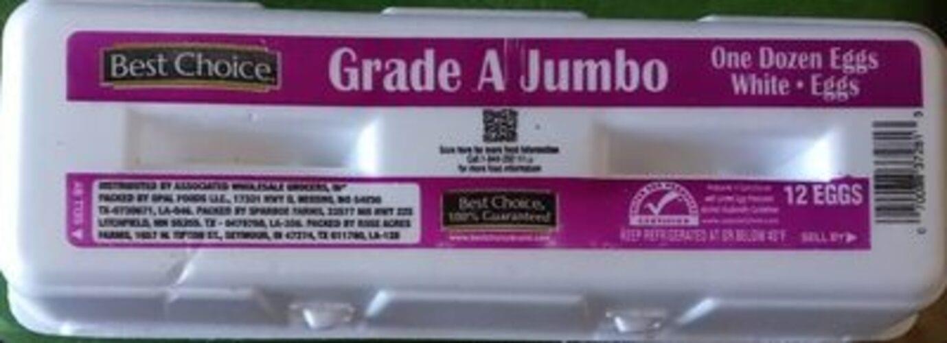 Best Choice Jumbo Eggs 63 g, Nutrition Information Innit