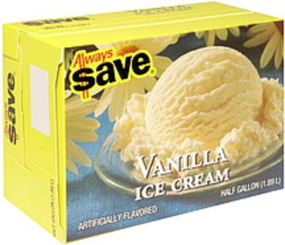 Always Save Vanilla Ice Cream 64 oz, Nutrition Information Innit