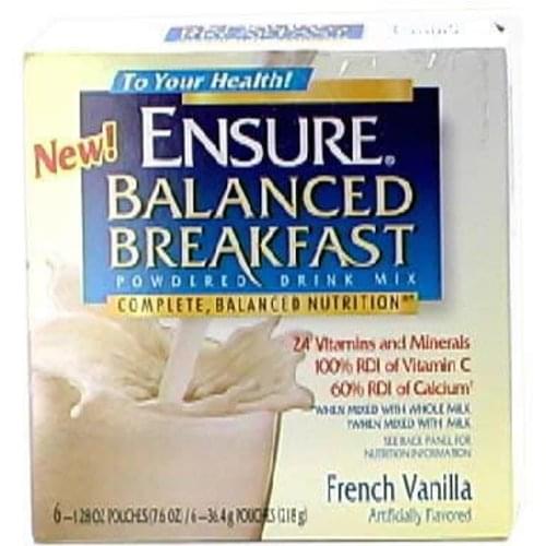 Ensure French Vanilla Balanced Breakfast Powdered Drink Mix - 6 ea