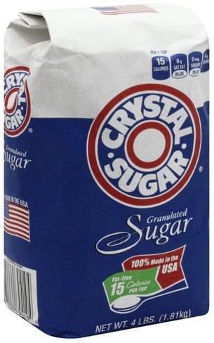 Crystal Granulated Sugar - 4 lb