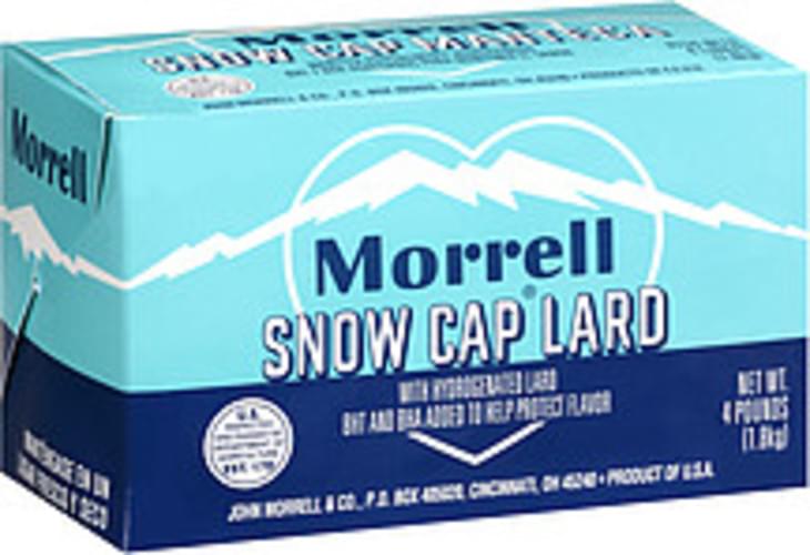 Morrell snow cap lard 4 lb nutrition information innit