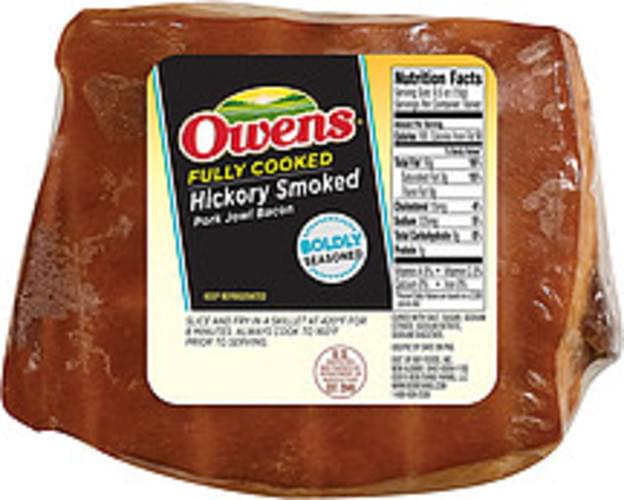 Owens Fully Cooked Hickory Smoked Pork Jowl Bacon 0, Nutrition