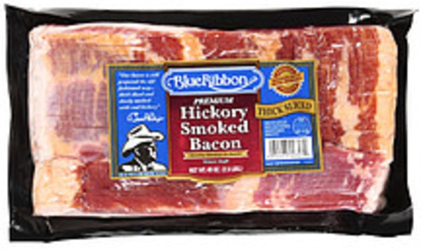 Blue Ribbon Bacon Hickory Smoked Premium Thick Sliced Meat 40 oz, Nutrition Information Innit