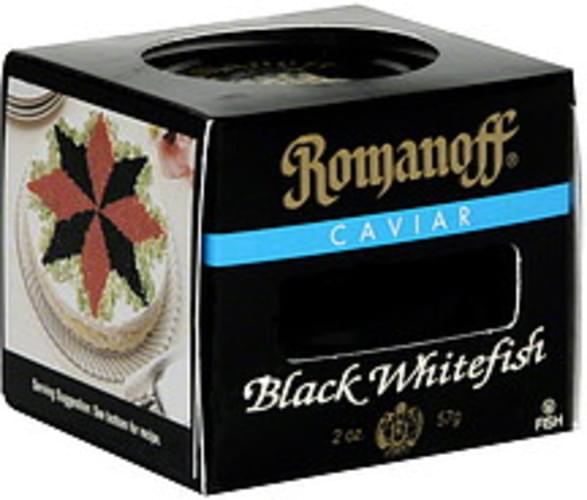 Romanoff Black Whitefish Caviar 2 oz, Nutrition Information Innit