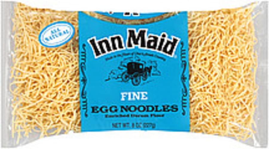 Inn Maid Fine Egg Noodles 8 oz, Nutrition Information Innit