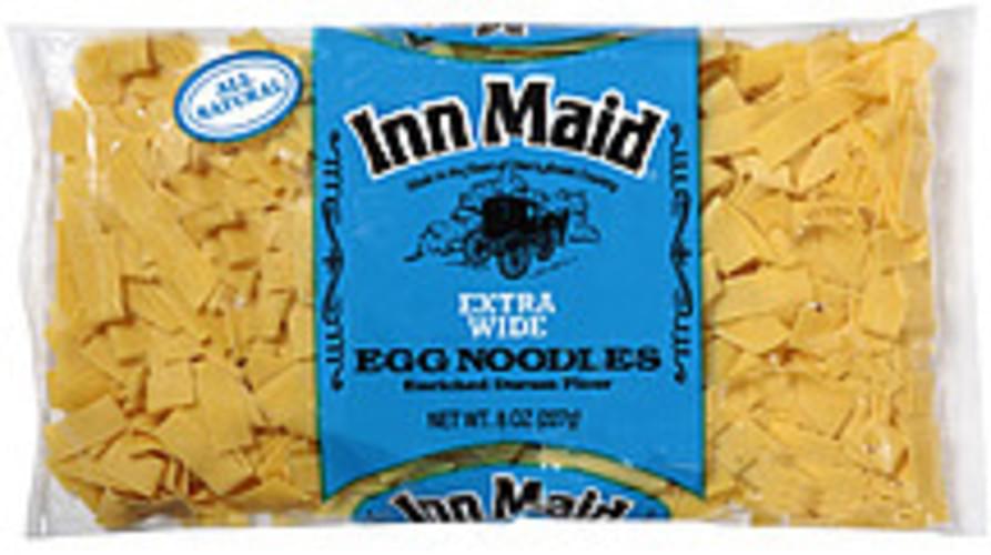 Inn Maid Extra Wide Egg Noodles 8 oz, Nutrition Information Innit
