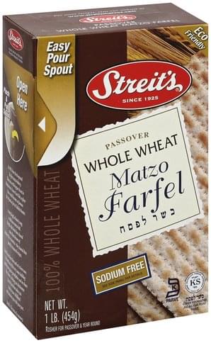 Streits Whole Wheat Matzo Farfel - 1 lb