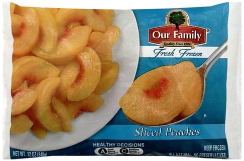 Our Family Sliced Peaches - 12 oz