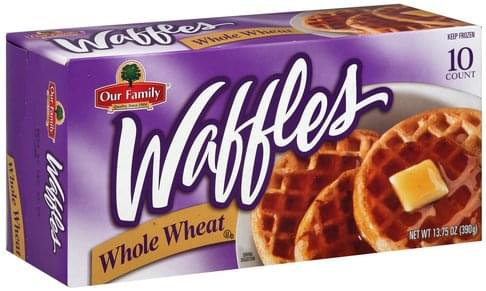 Our Family Whole Wheat Waffles - 10 ea